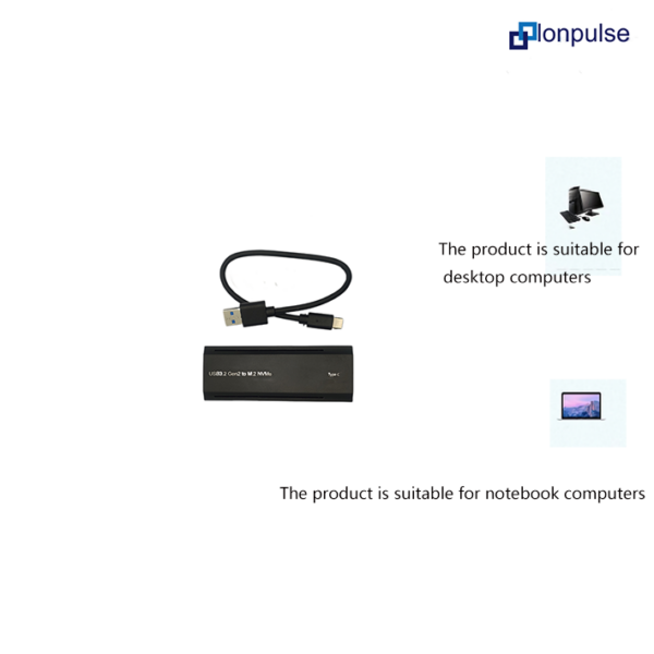 M.2 Tool-free NVME protocol solid state metal hard disk box with marquee